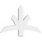 Ekena Millwork Davenport Architectural Grade PVC Gable Bracket, 36"W x 24"H x 4"D x 4"F, 16/12 Pitch GBP036X24X0404DAV00 - alternate 5